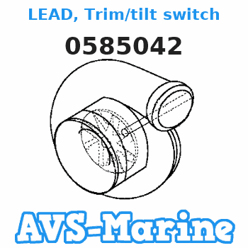 0585042 LEAD, Trim/tilt switch EVINRUDE 