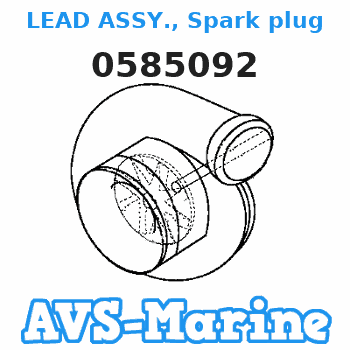 0585092 LEAD ASSY., Spark plug EVINRUDE 