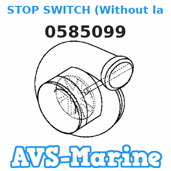 0585099 STOP SWITCH (Without lanyard) EVINRUDE 