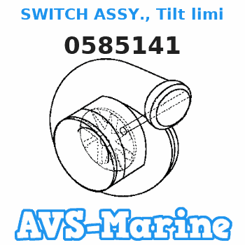 0585141 SWITCH ASSY., Tilt limit EVINRUDE 