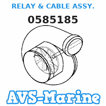 0585185 RELAY & CABLE ASSY. EVINRUDE 