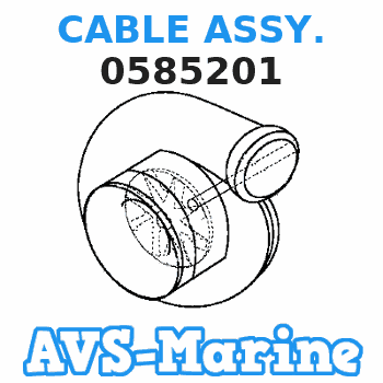 0585201 CABLE ASSY. EVINRUDE 