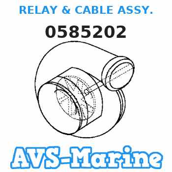 0585202 RELAY & CABLE ASSY. EVINRUDE 