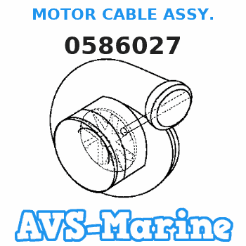 0586027 MOTOR CABLE ASSY. EVINRUDE 
