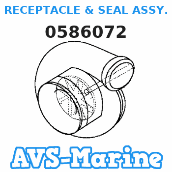 0586072 RECEPTACLE & SEAL ASSY., Trim cable EVINRUDE 
