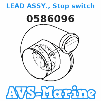 0586096 LEAD ASSY., Stop switch EVINRUDE 