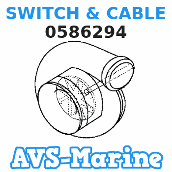 0586294 SWITCH & CABLE EVINRUDE 