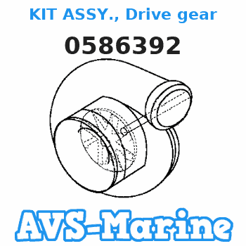 0586392 KIT ASSY., Drive gear EVINRUDE 