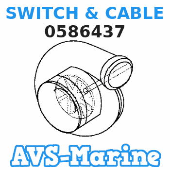 0586437 SWITCH & CABLE EVINRUDE 