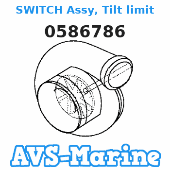 0586786 SWITCH Assy, Tilt limit EVINRUDE 