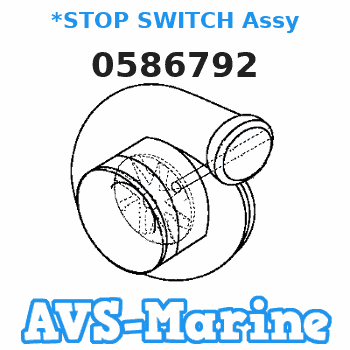 0586792 *STOP SWITCH Assy EVINRUDE 