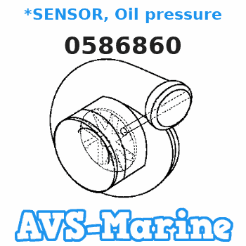 0586860 *SENSOR, Oil pressure EVINRUDE 