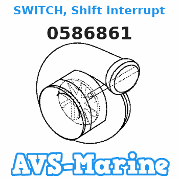 0586861 SWITCH, Shift interrupt EVINRUDE 