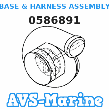 0586891 BASE & HARNESS ASSEMBLY EVINRUDE 