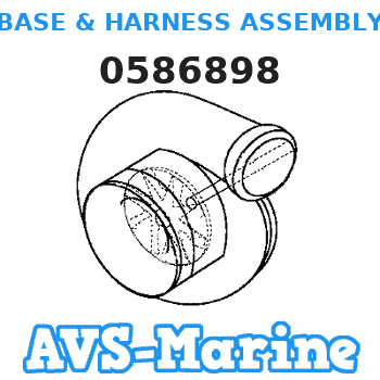 0586898 BASE & HARNESS ASSEMBLY EVINRUDE 