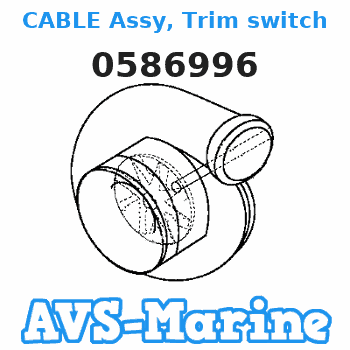 0586996 CABLE Assy, Trim switch EVINRUDE 