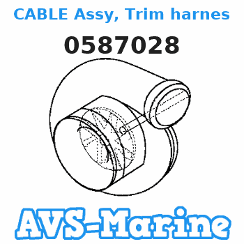 0587028 CABLE Assy, Trim harness EVINRUDE 
