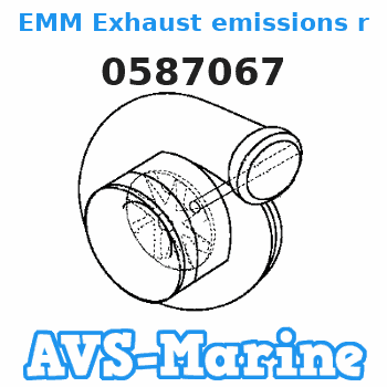 0587067 EMM Exhaust emissions related part EVINRUDE 