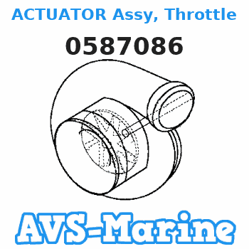 0587086 ACTUATOR Assy, Throttle EVINRUDE 