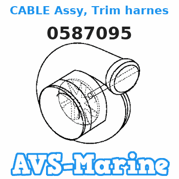 0587095 CABLE Assy, Trim harness EVINRUDE 