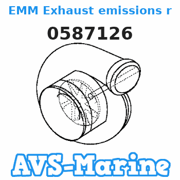 0587126 EMM Exhaust emissions related part EVINRUDE 