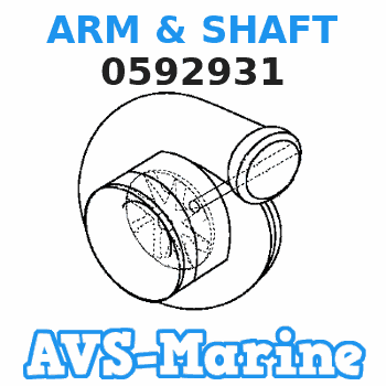 0592931 ARM & SHAFT EVINRUDE 