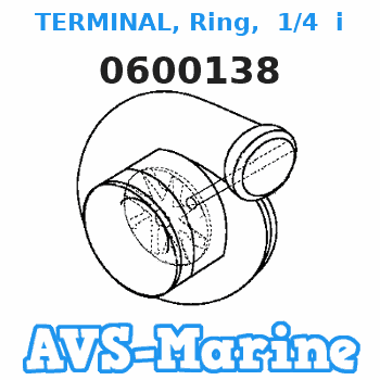 0600138 TERMINAL, Ring, 1/4 in. EVINRUDE 