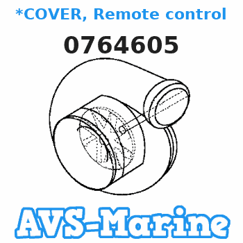 0764605 *COVER, Remote control EVINRUDE 