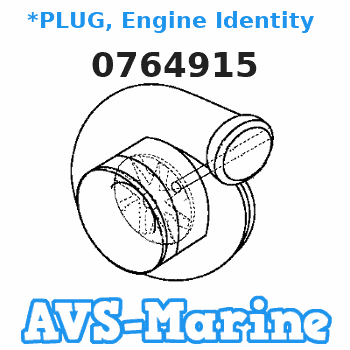 0764915 *PLUG, Engine Identity - 0 (1st engine) EVINRUDE 