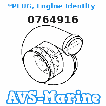 0764916 *PLUG, Engine Identity - 1 (2nd engine) EVINRUDE 