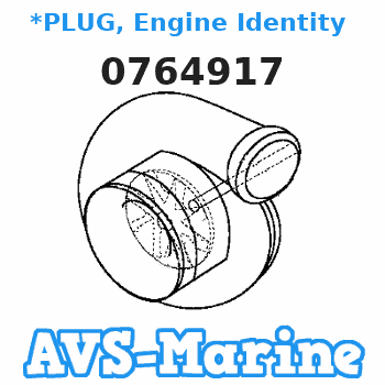 0764917 *PLUG, Engine Identity - 2 (3rd engine) EVINRUDE 