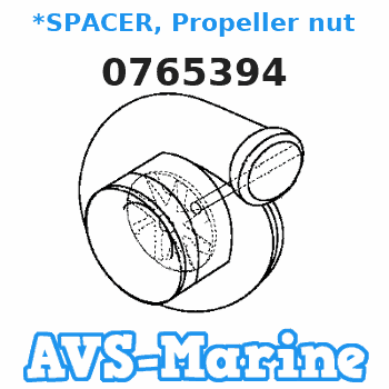 0765394 *SPACER, Propeller nut EVINRUDE 
