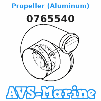 0765540 Propeller (Aluminum) EVINRUDE 