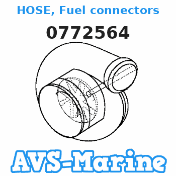 0772564 HOSE, Fuel connectors EVINRUDE 