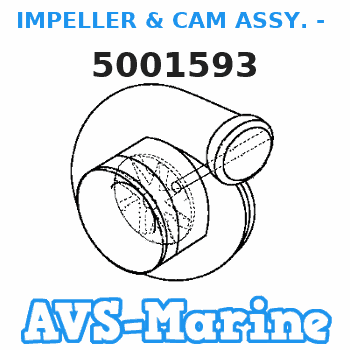 5001593 IMPELLER & CAM ASSY. - X EVINRUDE 