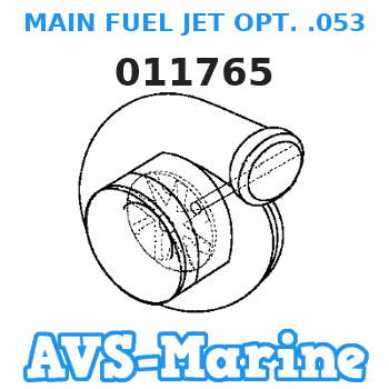 011765 MAIN FUEL JET OPT. .053 3000 FT. - 6000 FT. Force 