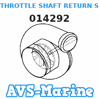 014292 THROTTLE SHAFT RETURN SPRING Force 