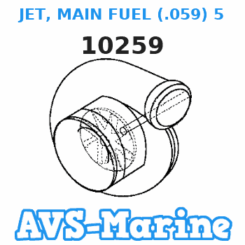 10259 JET, MAIN FUEL (.059) 5000 - 7500 FT. Force 