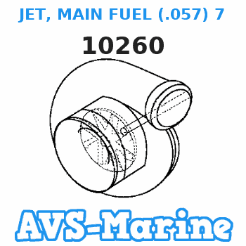 10260 JET, MAIN FUEL (.057) 7500 - 10000 FT. Force 