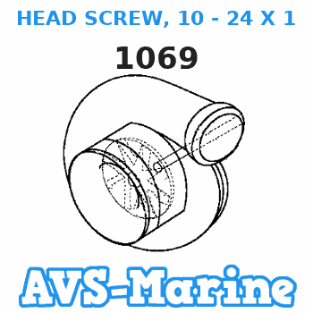 1069 HEAD SCREW, 10 - 24 X 1-1/16 Force 