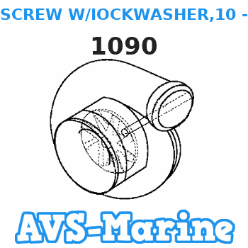 1090 SCREW W/IOCKWASHER,10 - 24 X 9T16 Force 