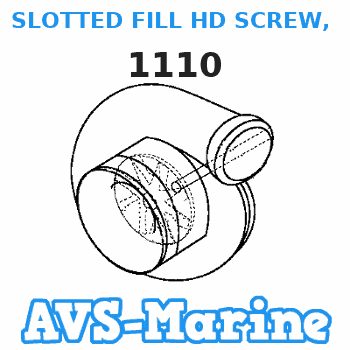 1110 SLOTTED FILL HD SCREW, 1/4 - 20 X 5/8 Force 