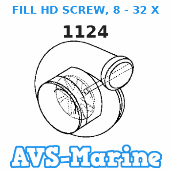 1124 FILL HD SCREW, 8 - 32 X 1 1/8 Force 