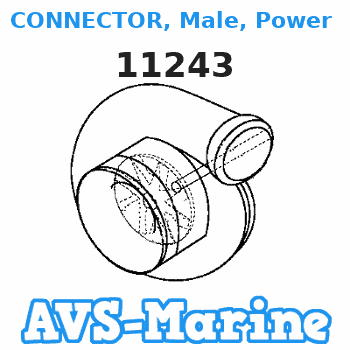 11243 CONNECTOR, Male, Power Trim Force 