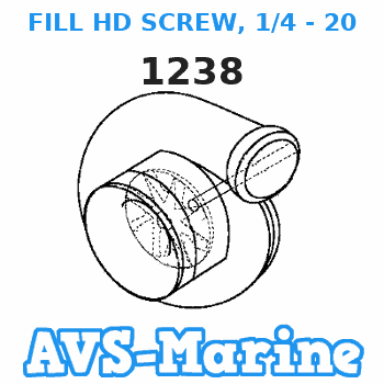 1238 FILL HD SCREW, 1/4 - 20 X 3/4 Force 