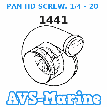 1441 PAN HD SCREW, 1/4 - 20 X 7/8 Force 