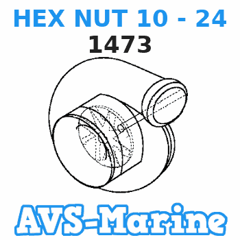 1473 HEX NUT 10 - 24 Force 