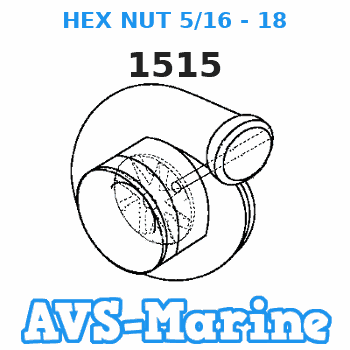 1515 HEX NUT 5/16 - 18 Force 