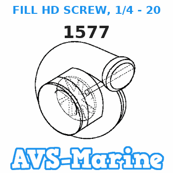 1577 FILL HD SCREW, 1/4 - 20 X 3/4 Force 