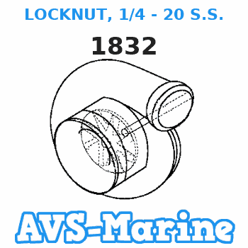 1832 LOCKNUT, 1/4 - 20 S.S. Force 